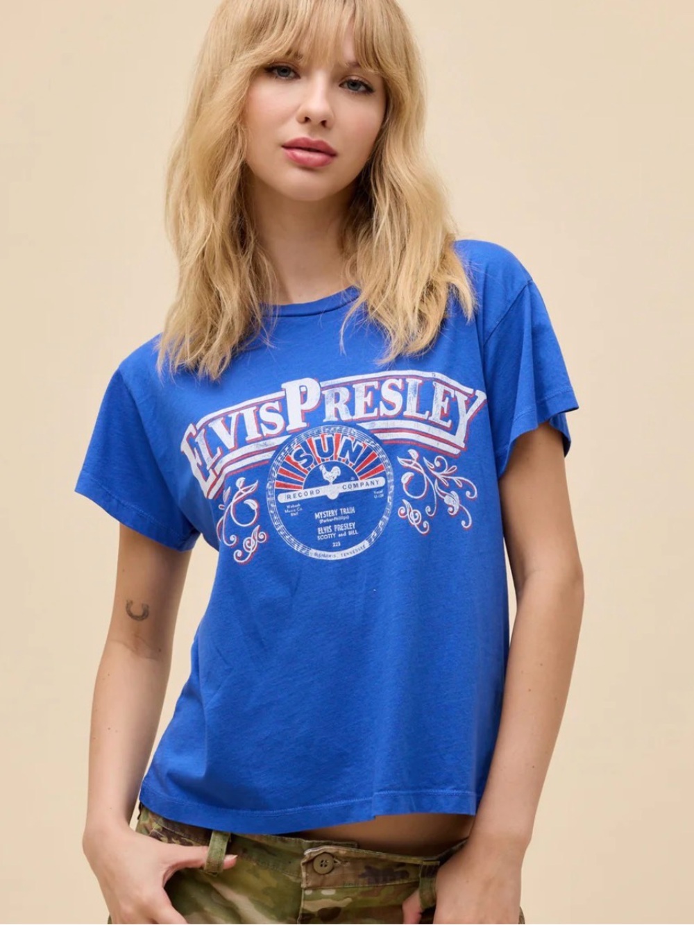 Daydreamer LA SUN RECORDS X ELVIS FLOURISH BANNER SOLO TEE